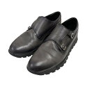 【中古】Berluti ダブルモンクストラップシューズ ブラック サイズ:9 【300525】(ベルルッティ)