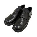 【中古】PRADA ベルクロレザーシューズ ブラック サイズ:8 1/2 【300525】(プラダ)