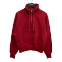 【中古】AMIPARIS ハーフジップスウェット レッド サイズ:S 【300525】(アミパリス)