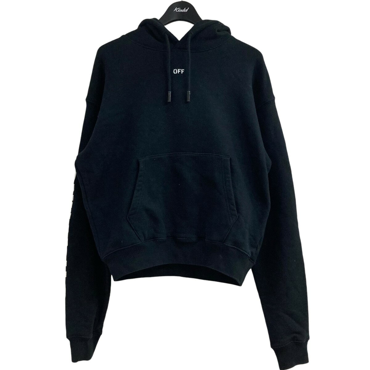 【中古】OFFWHITEバックドクロプルオーバーパーカー OMBB037S19D25017 ブラック サイズ：XS【価格見直..