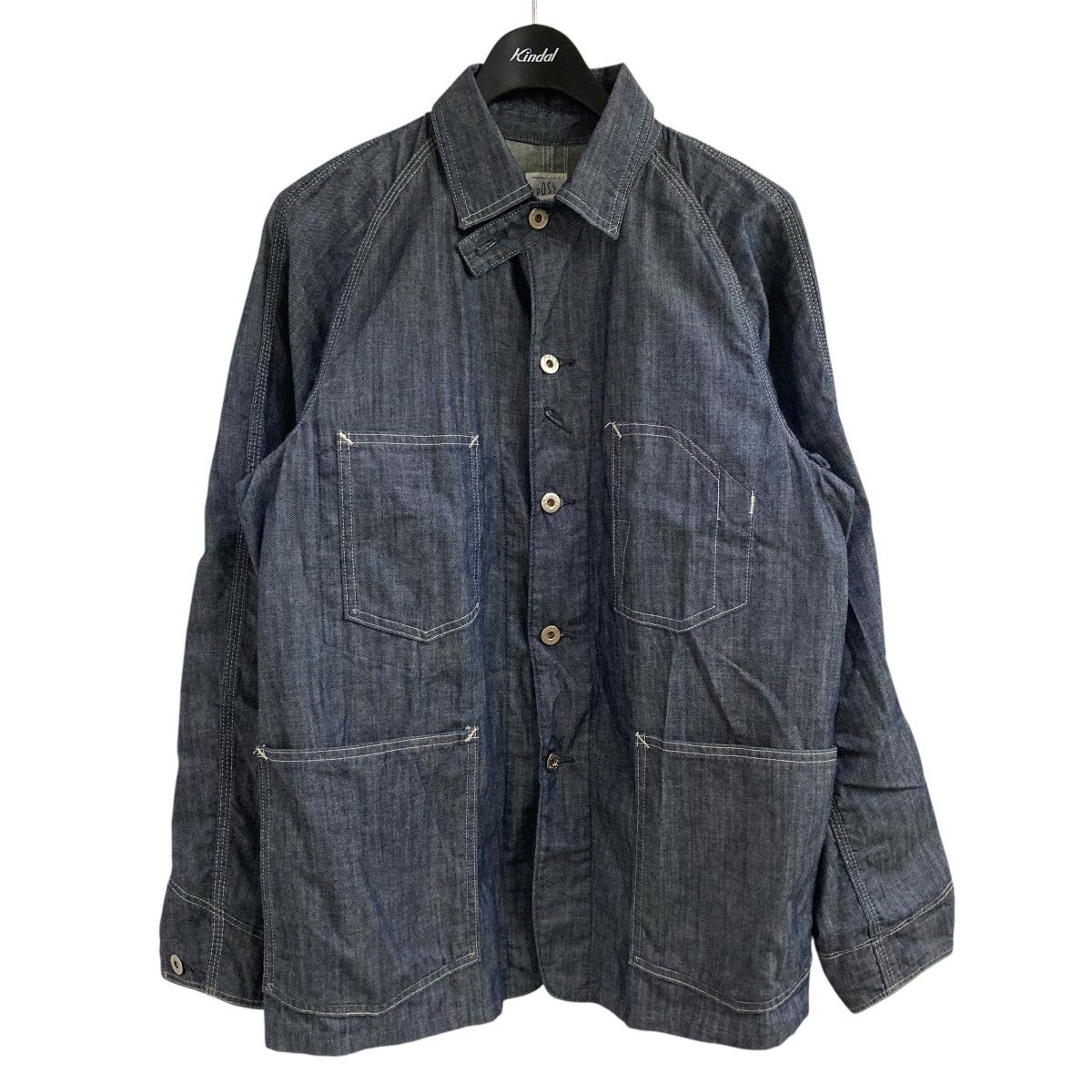 【中古】POST O’ALLSデニムシャツジャケット インディゴ サイズ:M【価格見直し】