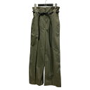 【中古】3.1 phillip lim ベルテッドタックパンツ オリーブ サイズ:00 【300525】(スリーワンフィリップリム)