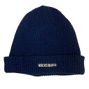 【中古】WACKO MARIA ニット帽 ネイビー サイズ:表記無し 【300525】(ワコマリア)