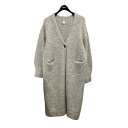 【中古】HAKUJI モヘア混カーディガン H051839 ライトグレー 【300525】(ハクジ)