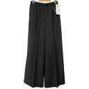 【中古】HYKE 25SS TASLAN TWILL WIDE LEG PANTSストレッチイージーワイドパンツ13338 ブラック サイズ:1(〜80cm) ...