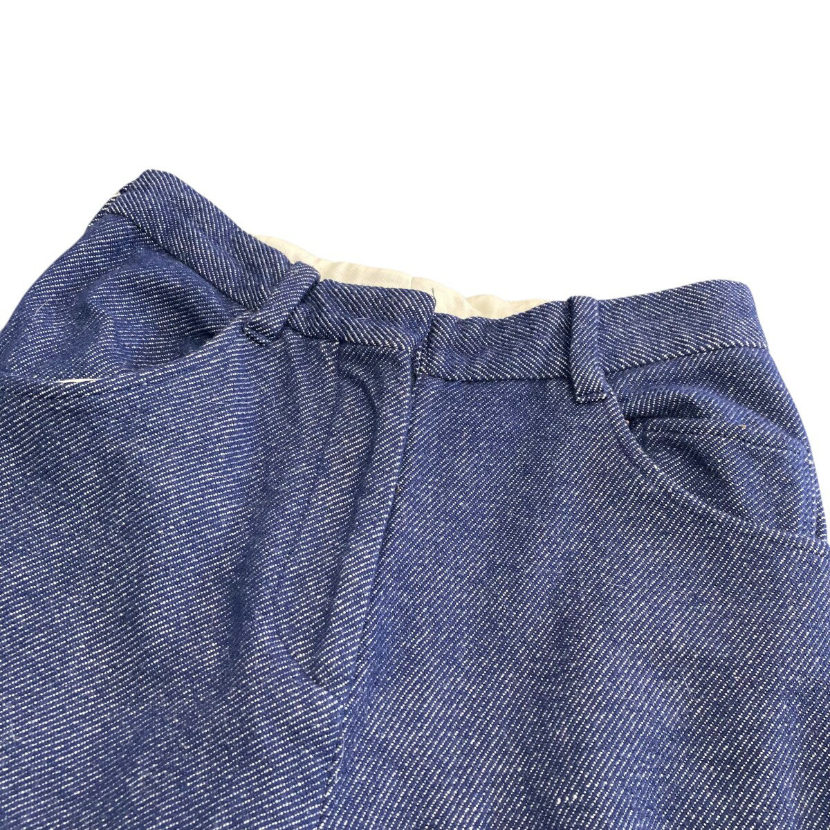 【中古】UNUSEDマルチファブリックトラウザー ウールパンツ UW0600 インディゴ サイズ：0【価格見直し】