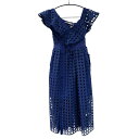 【中古】SELF PORTRAIT Aurelia ノースリーブワンピース SP14 056 ブルー サイズ:SIZE UK 6 【300525】(セルフポートレイト)(4)