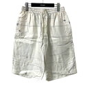 【中古】ROHESilk elastic waistband shorts シルクハーフパンツ BFS 14130 A ホワイト サイズ:46【価格見直し】