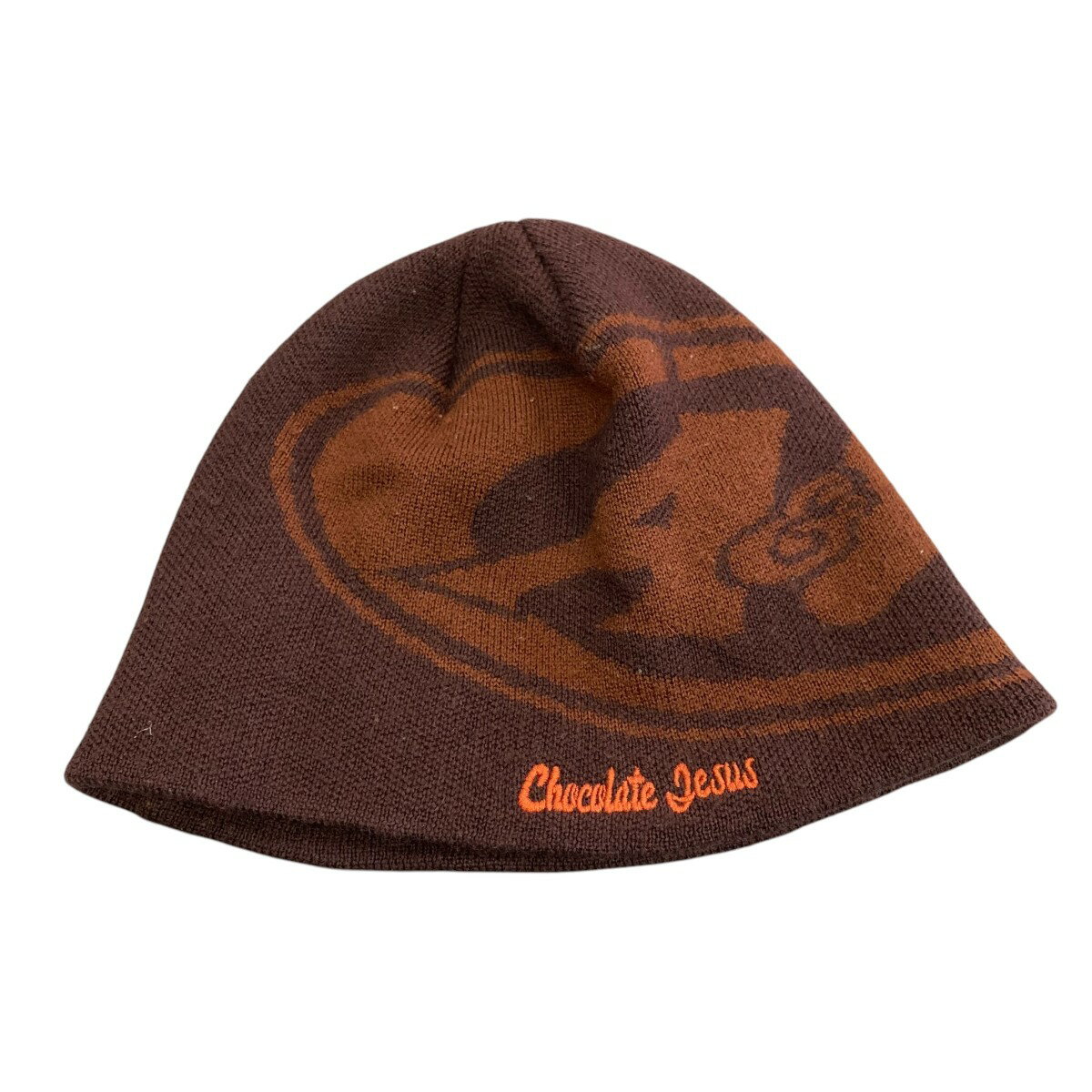 【中古】Chocolate Jesus×A＆W ニット帽 ブラウン【価格見直し】