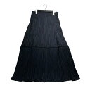 【中古】Plageワッシャーティアードスカート ブラック サイズ:38【価格見直し】(4)
