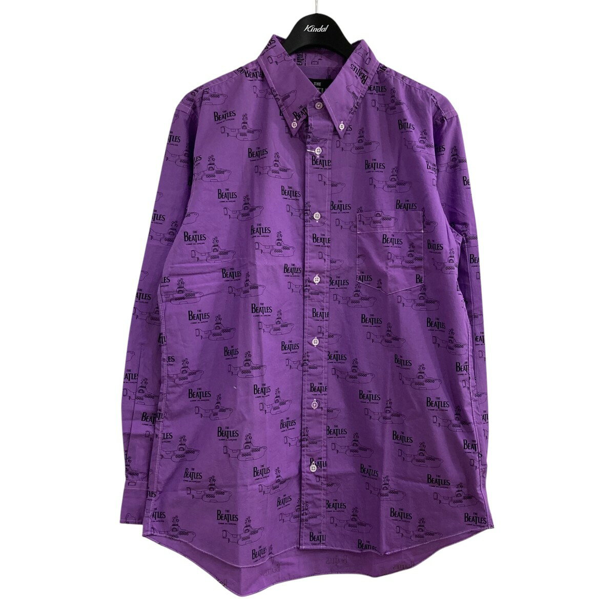 【中古】THE BEATLES COMME DES GARCONS グラフィックシャツ VH-B002 パープル サイズ:XL 【310525】()