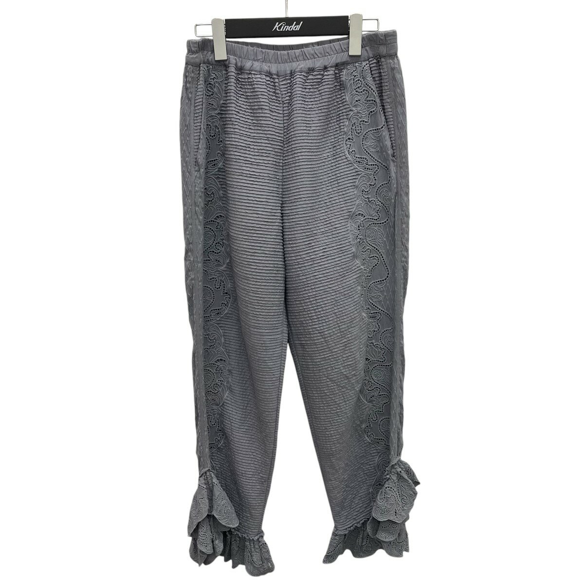 【中古】IENA LA BOUCLE　24SS ピンタックレースパンツ イージーパンツ 24030914365020 グレー サイズ：フリー 【310525】（イエナラブークル）