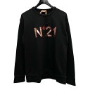 【中古】N°21 ロゴスウェット P20EN2P E0216313 ブラック サイズ:38 【010625】(ヌーメロヴェンティウノ)