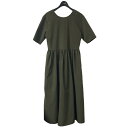 【中古】THE 9 SHOPEVERYDAY DRESS maxi 半袖ワンピース オリーブ サイズ:Short/M【価格見直し】