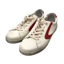 【中古】Valsport OLLIE REGULAR ローカットスニーカー ホワイト×レッド サイズ:42 【010625】(ヴァルスポルト)