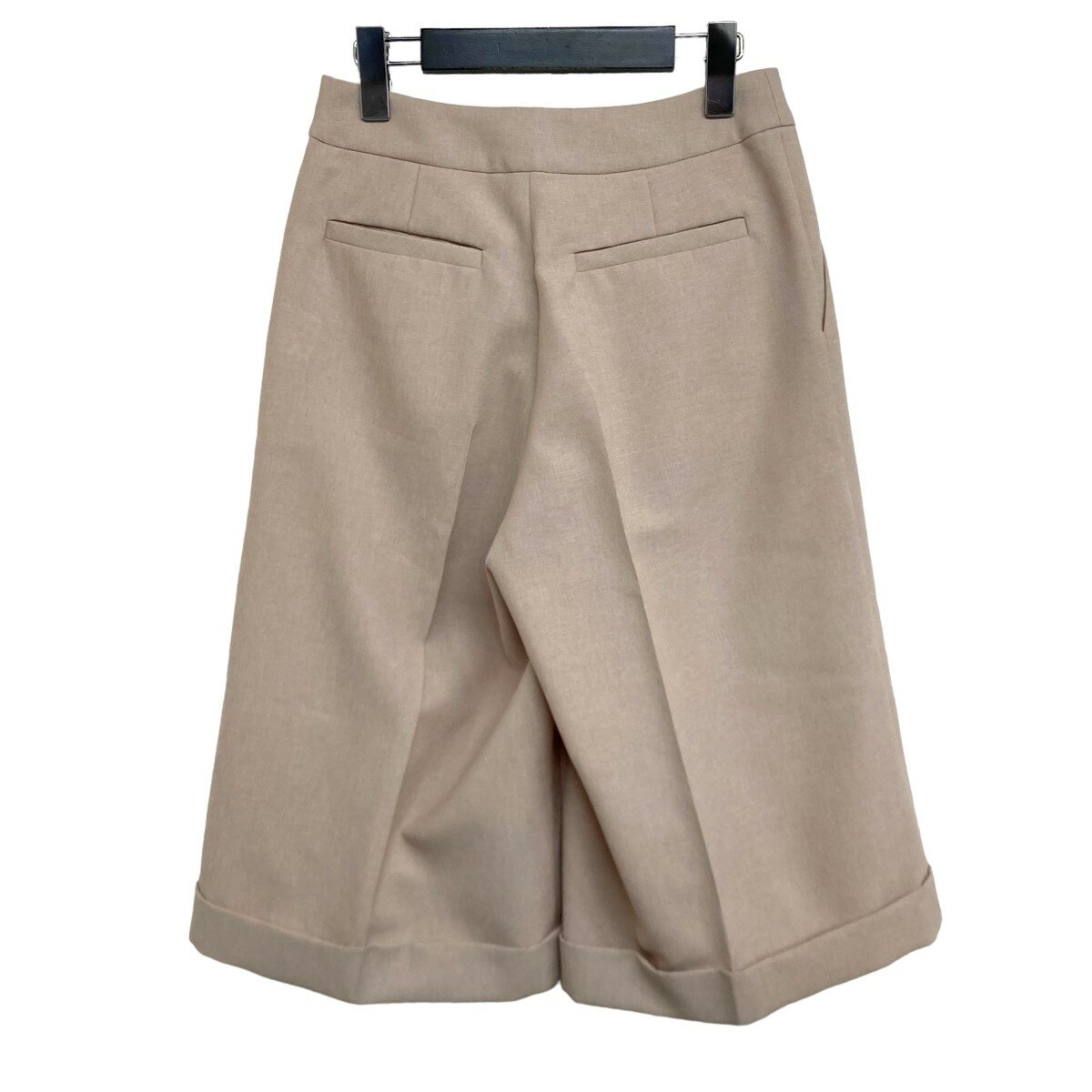 【中古】tactorcentre pleated wide trouser センタープリーツハーフパンツ TA PT0016 ベージュ サイズ：0【価格見直し】