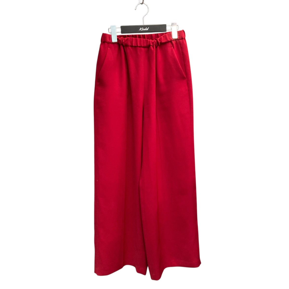 【中古】AP STUDIOワイドスラックス スラックス 24-030-586-2080-3-0 レッド サイズ:38【価格見直し】