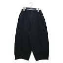 【中古】休日と詩 ボンボンパンツ イージーパンツ portom1876 ブラック 【020625】(キュウジツトシ)