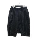 【中古】JUNYA WATANABE CDG 22SS 総柄サルエルパンツ JI-P011 ブラック サイズ:L 【020625】(ジュンヤワタナベコムデギャル...