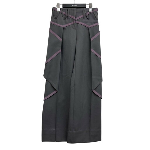【中古】Kiko Kostadinov 23AW タックパンツ グレー×パープル サイズ:34 【020625】(キココスタディノフ) 【中古】Kiko Kostadinov 23AW タックパンツ グレー×パープル サイズ:34 【020625】(キココスタディノフ)