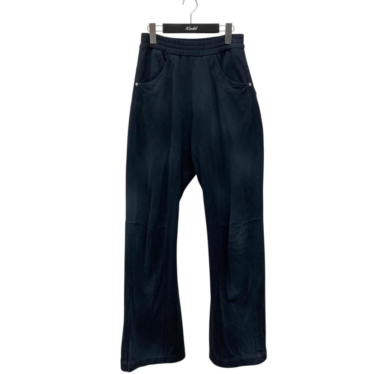 【中古】Omar Afridi Knee darted flare trousers スウェットパンツ OA-SS25-JER-109-01 ネイビー サイズ:44 【030625】(オマールアフリディ)