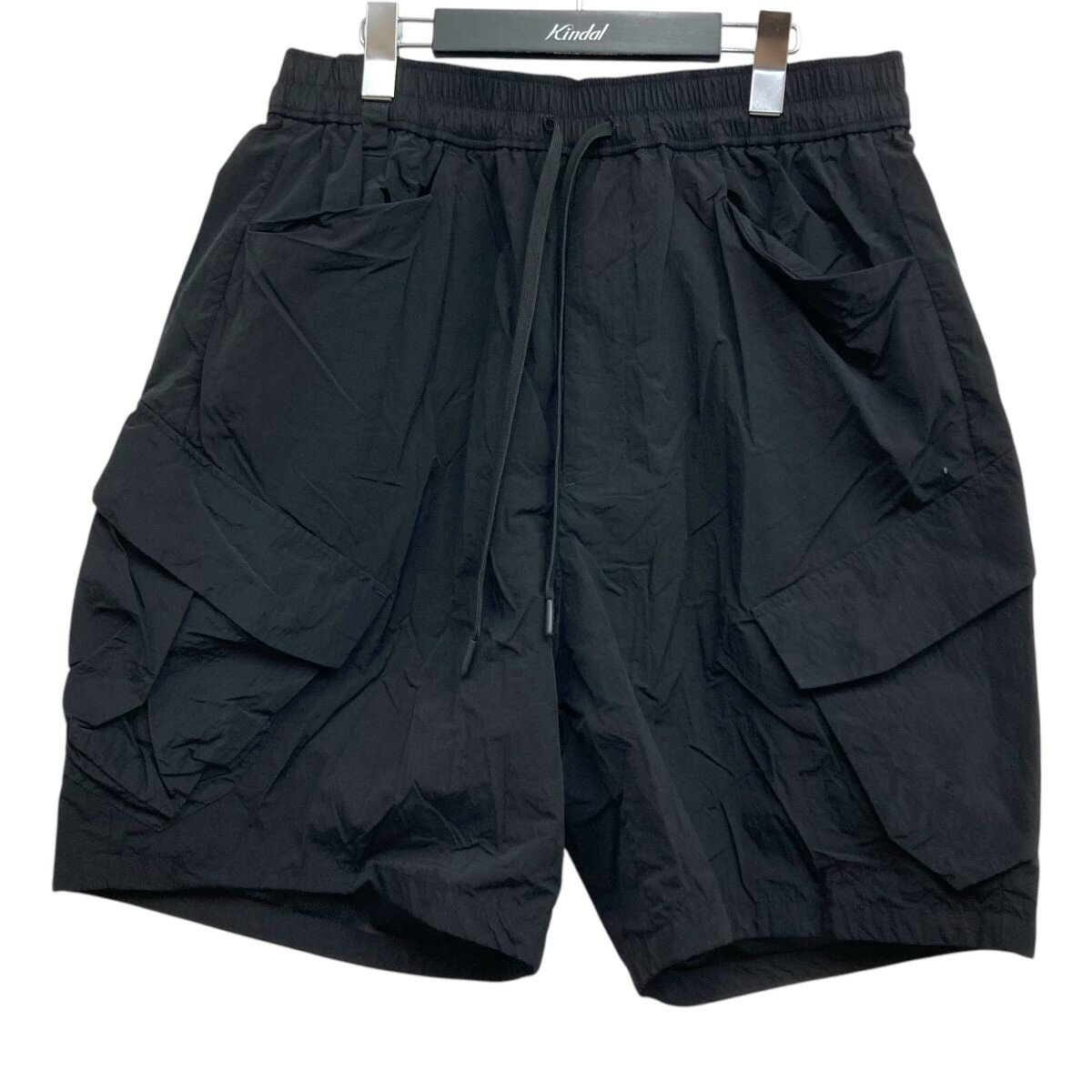 【中古】WHITE MOUNTAINEERING CARGO SHORT PANTSSTUDIOUS別注 ナイロンショートパンツ ブラック サイズ:1 【030625】(ホワイトマウンテニアリング)