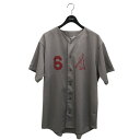 【中古】Majestic USA製 ゲームシャツ グレー サイズ:XL 【040625】(マジェスティック)
