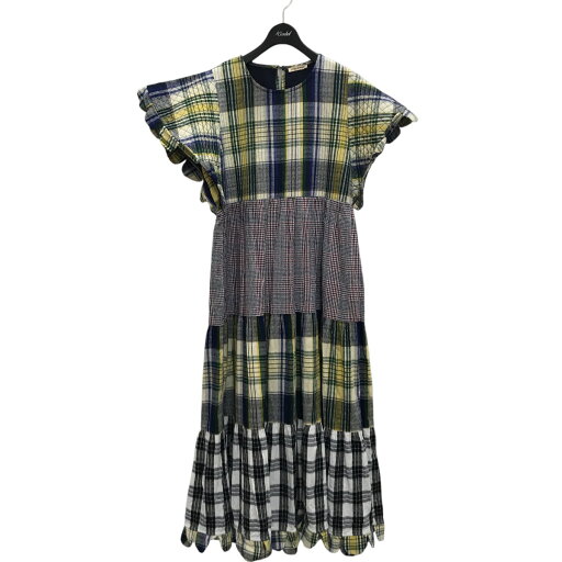 【中古】STELLA NOVA チェック ワンピース ブルー×グリーン サイズ:38 【050625】(ステラノヴァ) 【中古】STELLA NOVA チェック ワンピース ブルー×グリーン サイズ:38 【050625】(ステラノヴァ)