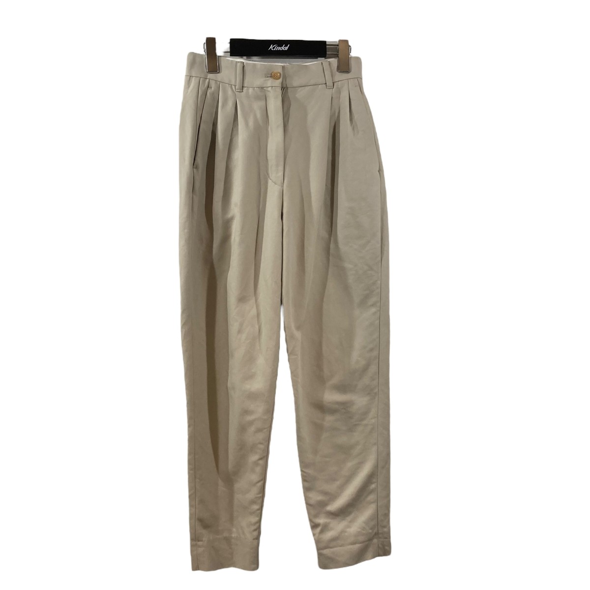 【中古】GraphpaperDouble Plain Weave Tuck Pants 2タックパンツ GL213-40121 ベージュ サイズ:00【価格見直...
