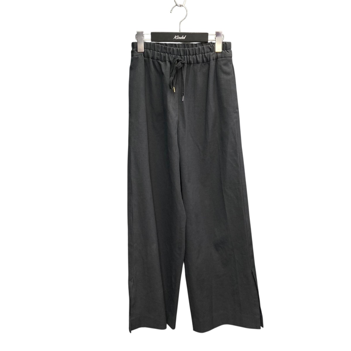 【中古】Curensology シェルタリングサイドスリットパンツ CL005001ER ネイビー サイズ:36 【050625】(カレンソロジー)