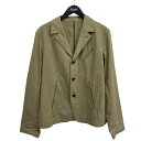【中古】IRENISA SLASH POCKET JAKET テーラードジャケット カーキ 【060625】(イレニサ)