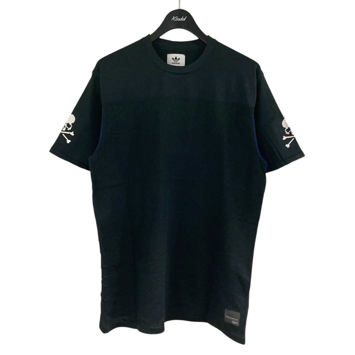【中古】adidas×Mastermind JAPAN　切替Tシャツ ブラック サイズ：M 【060