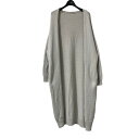 【中古】Deuxieme Classe 21SS DERBY ニット カーディガン ニットロングカーディガン 21080500811010 ライトグレー サイズ...
