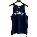 【中古】WTAPS ロゴタンクトップ 161ATDT-CSM01S SLIP OVER 02 TANK ネイビー サイズ:S 【070625】(ダブルタップス)(4)