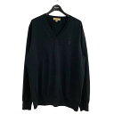 【中古】BURBERRY Vネックニット 8017368 ブラック サイズ:XXL 【080625】(バーバリー)