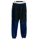 【中古】COACH トラックパンツ ブラック×ブルー サイズ:M 【080625】(コーチ)