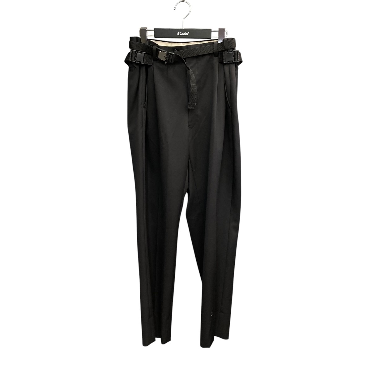【中古】KISHIDAMIKI adjustment trousers スラックス ブラック 【080625】(キシダ ミキ)