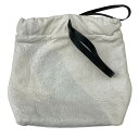 【中古】CABaN23SS ドローストリングレザーハンドバッグ ハンドバッグ ホワイト【価格見直し】