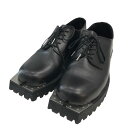 【中古】JOHN LAWRENCE SULLIVAN 「Metal toe postman shoes」 レザーシューズ JLS 07 04 ブラック サイズ:7 【090625】(ジョンローレンスサリバン)