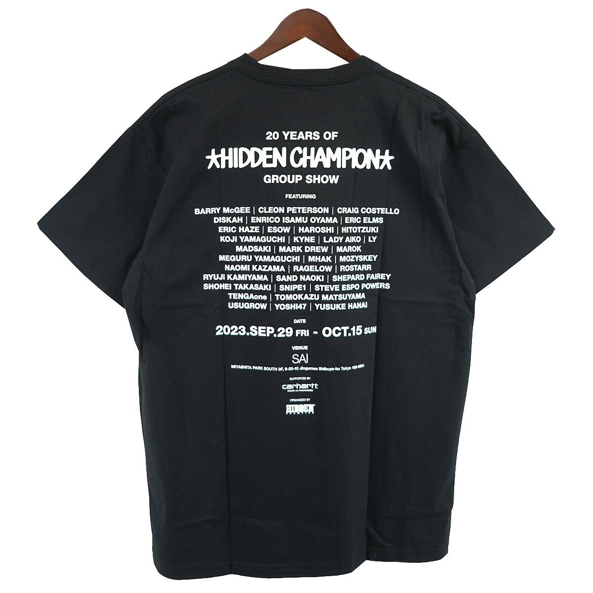 【中古】CARHARTT WIPS／S MARKETING T／S T-SHIRTS マーケティング ロゴ Tシャツ ブラック サイズ：S【価格見直し】