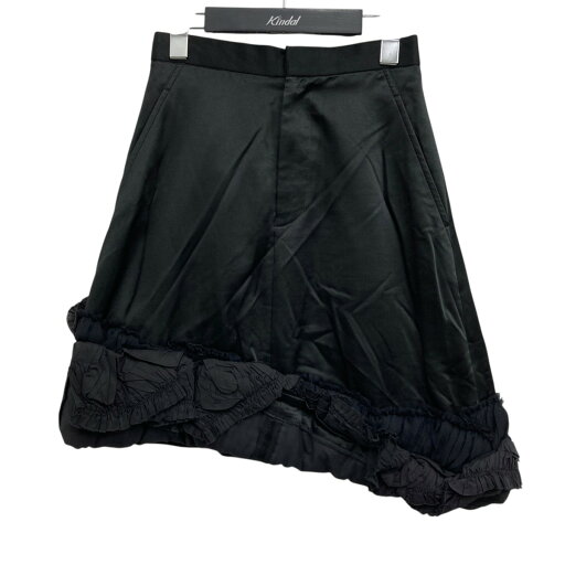 【中古】COMME des GARCONSフリルスカート ブラック サイズ:S【価格見直し】