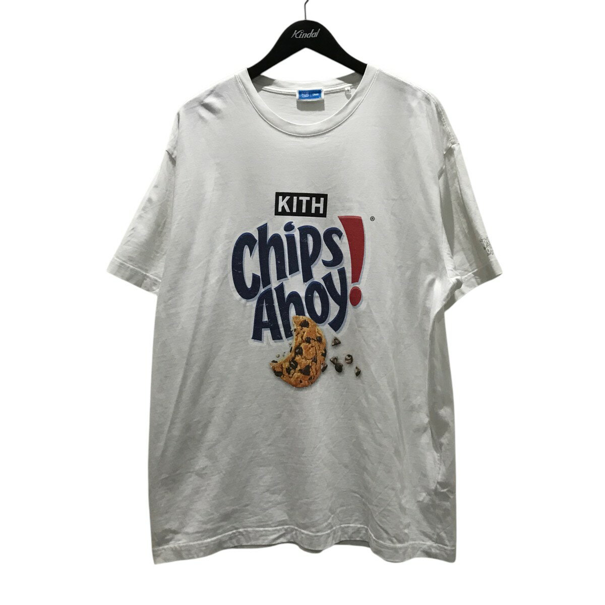 【中古】KITH×Chips Ahoy ヴィンテージTシャツ KNT030125 ホワイト サイズ:XL 【090625】(キス)