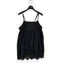 【中古】かぐれ スカラップ刺繍キャミソール GA46-23S007 ブラック サイズ:Free 【090625】(カグレ)(4)