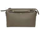 【中古】FENDI ショルダーストラップ付きハンドバッグ 8BL146-1D5 ベージュ 【090625】(フェンディ)
