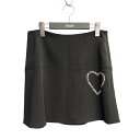 【中古】LOVE MOSCHINO ミニスカート CB1360196 ネイビー サイズ:42 【100625】(ラブ モスキーノ)
