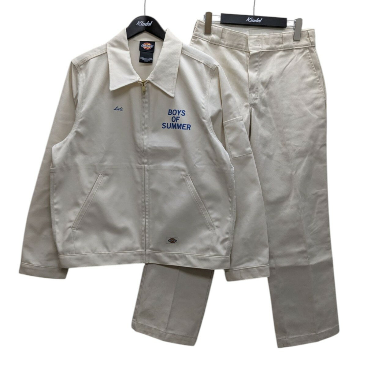 【中古】Dickies BOYS OF SUMMER EISENHOWER JACKET 874 PANTS UNDER R ポップアップストア限定 セットアップ アイボリー サイズ:M/W30 【100625】(ディッキーズ)