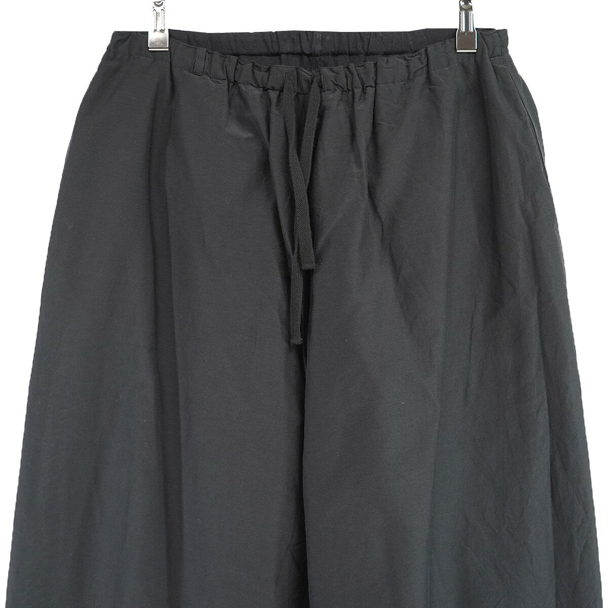 【中古】COMOLI25SS リバーシブルパンツ シルク混 イージー パンツ ブラック サイズ：2【価格見直し】