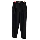 【中古】COMME des GARCONS HOMME AD1991 スラックス HP-11011M ブラック サイズ:M 【100625】(コムデギャルソンオム)