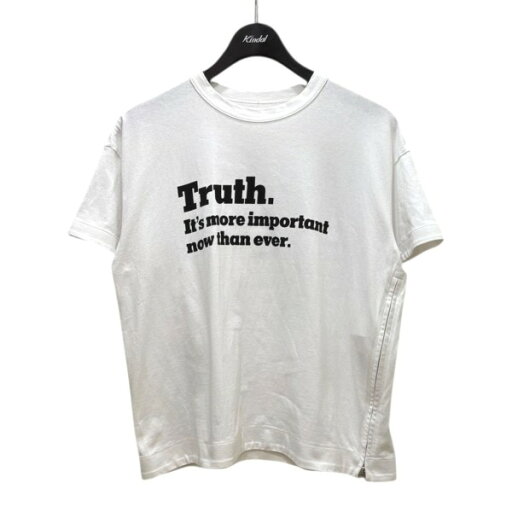 【中古】sacaiNEW YORK TIMES Truth TEE 18-04000 ホワイト サイズ:2 【中古】sacaiNEW YORK TIMES Truth TEE 18-04000 ホワイト サイズ:2