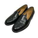 【中古】Le Yucca’s Kate PLANE TOE SLIP ON シームレスホールカットローファー Y36323 ブラック サイズ:40 【110625】(レユッカス)